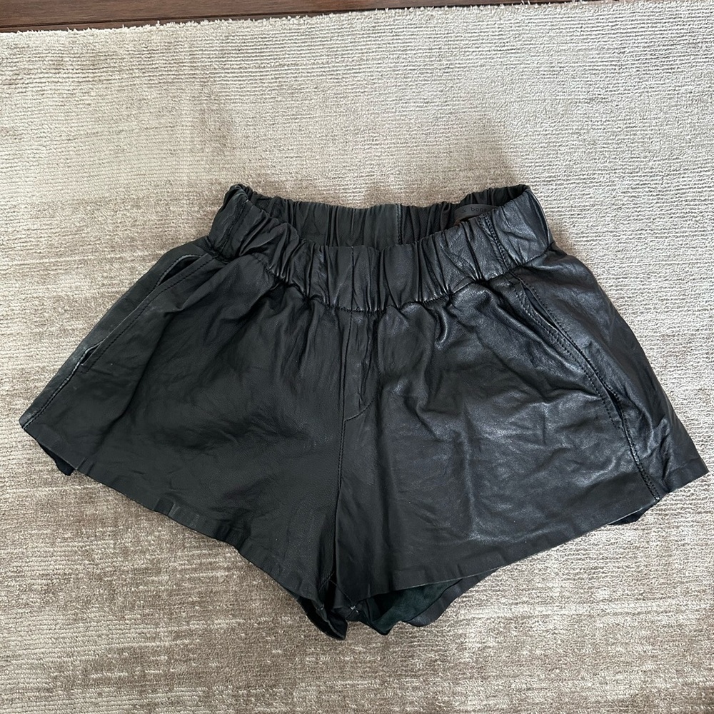 Rag & bone leather shorts